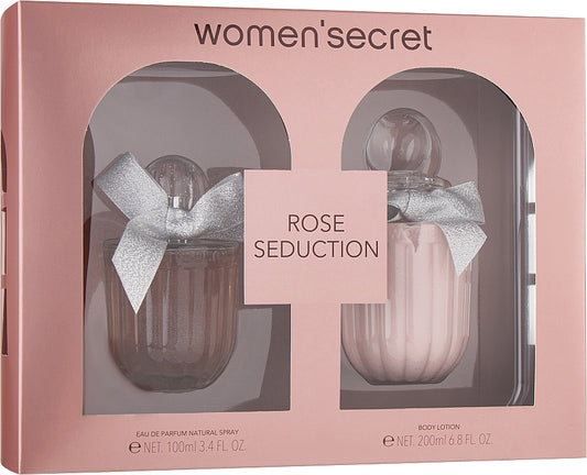 Women Secret Rose Seduction 2pcs Set Edt 100 - Ml+200 - Mlb/l